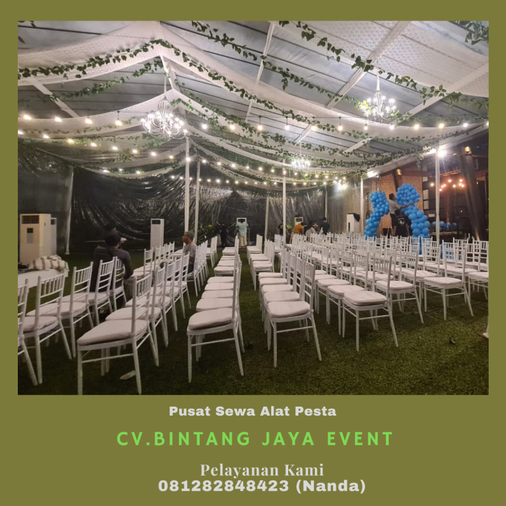 Sewa Tenda Transparan Dan Kursi Tiffany Putih Jakarta