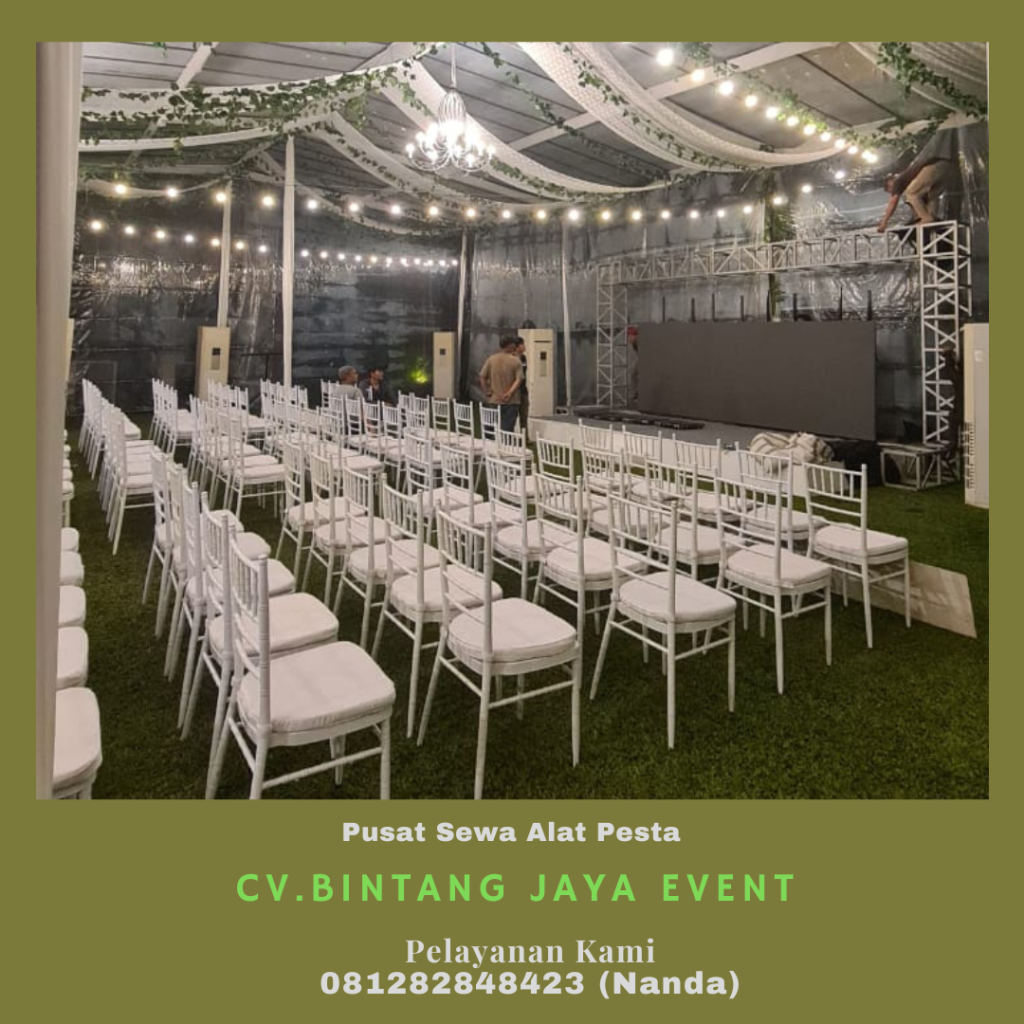 Sewa Tenda Transparan Dan Kursi Tiffany Putih Jakarta