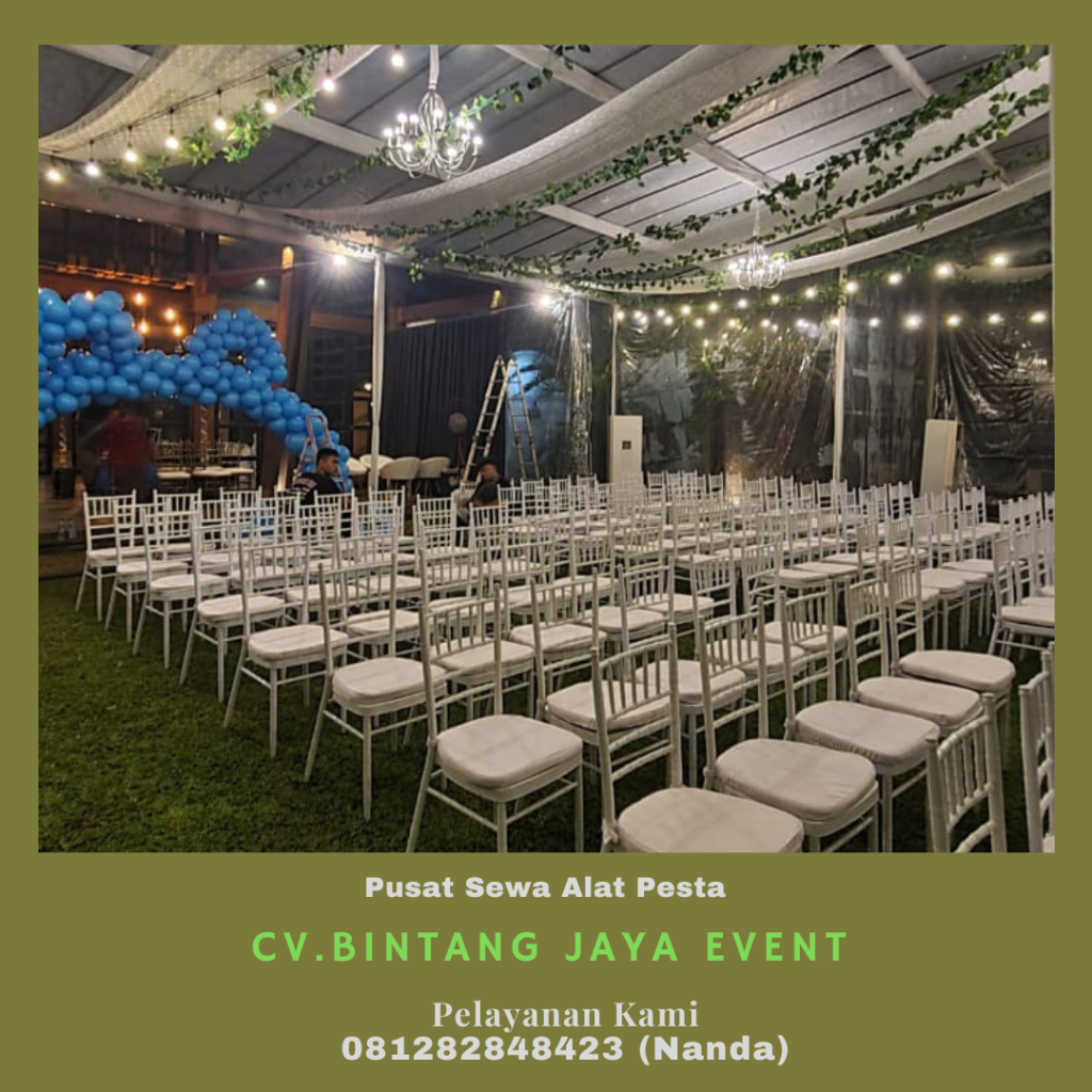 Sewa Tenda Transparan Dan Kursi Tiffany Putih Jakarta