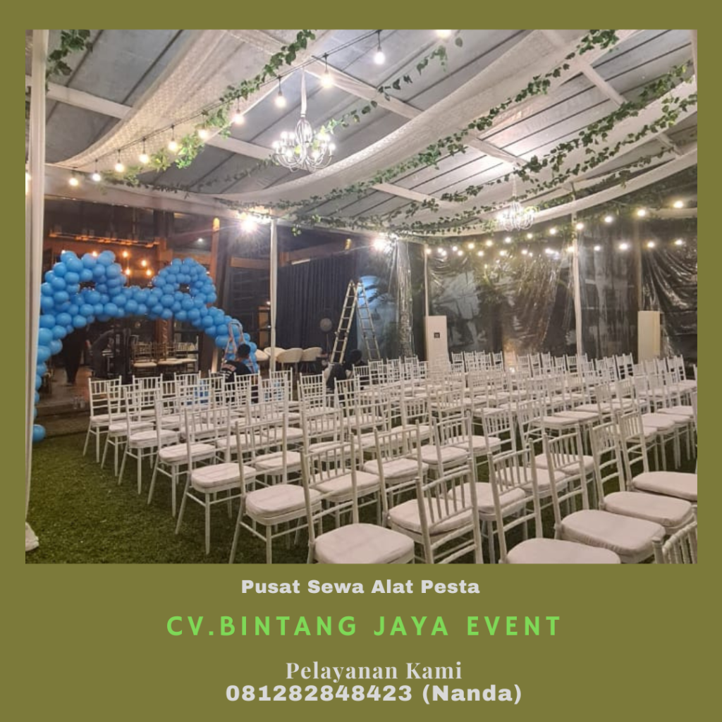 Sewa Tenda Transparan Dan Kursi Tiffany Putih Jakarta