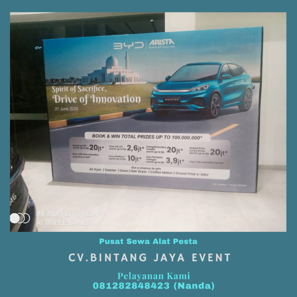 Sewa Backdrop Event BYD BSD City Tangerang