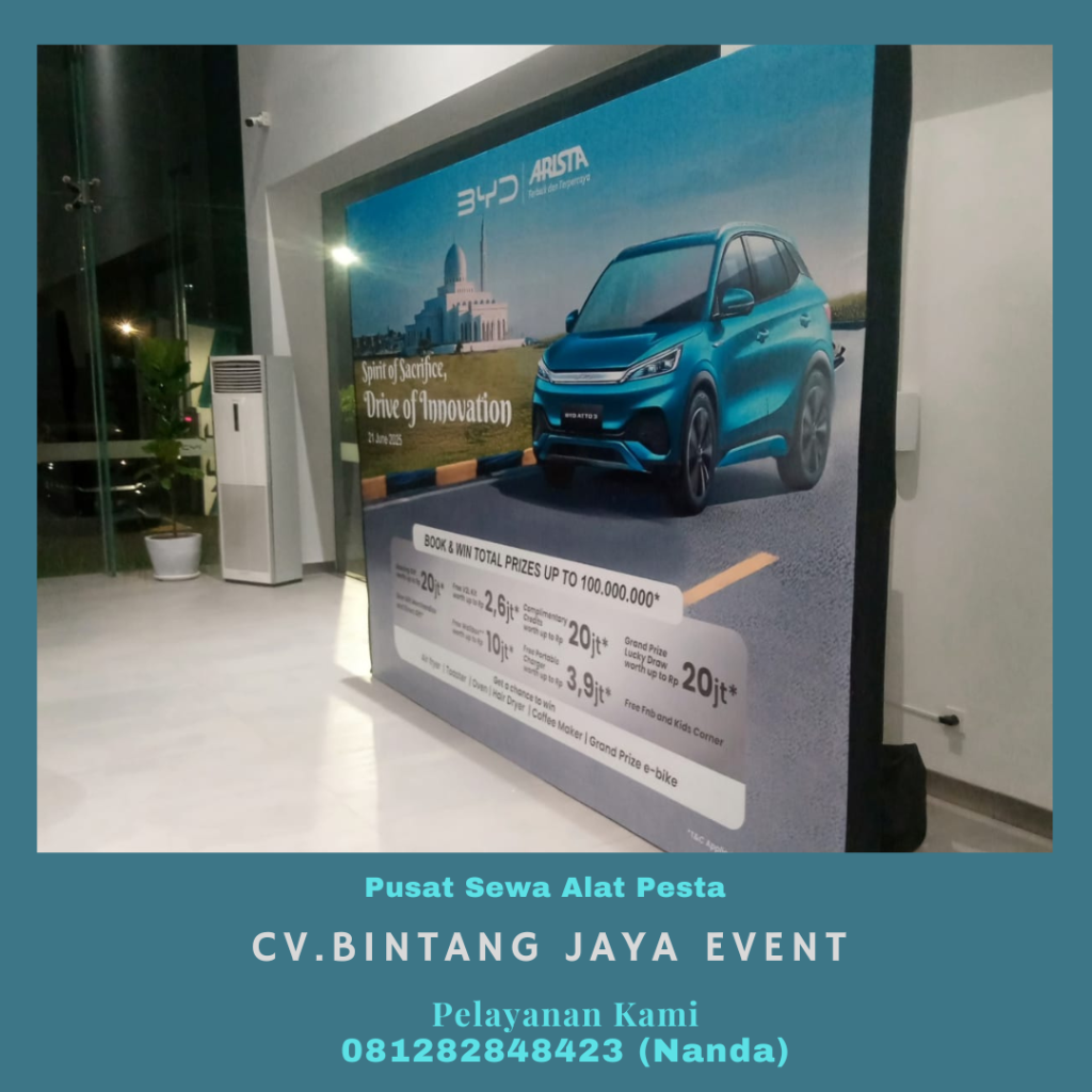 Sewa Backdrop Event BYD BSD City Tangerang