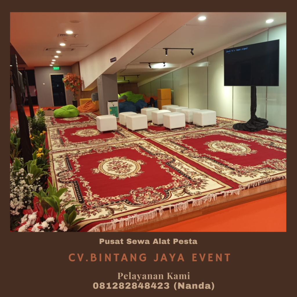 Sewa Karpet Dan Puff Kotak Event Bappenas Jakarta
