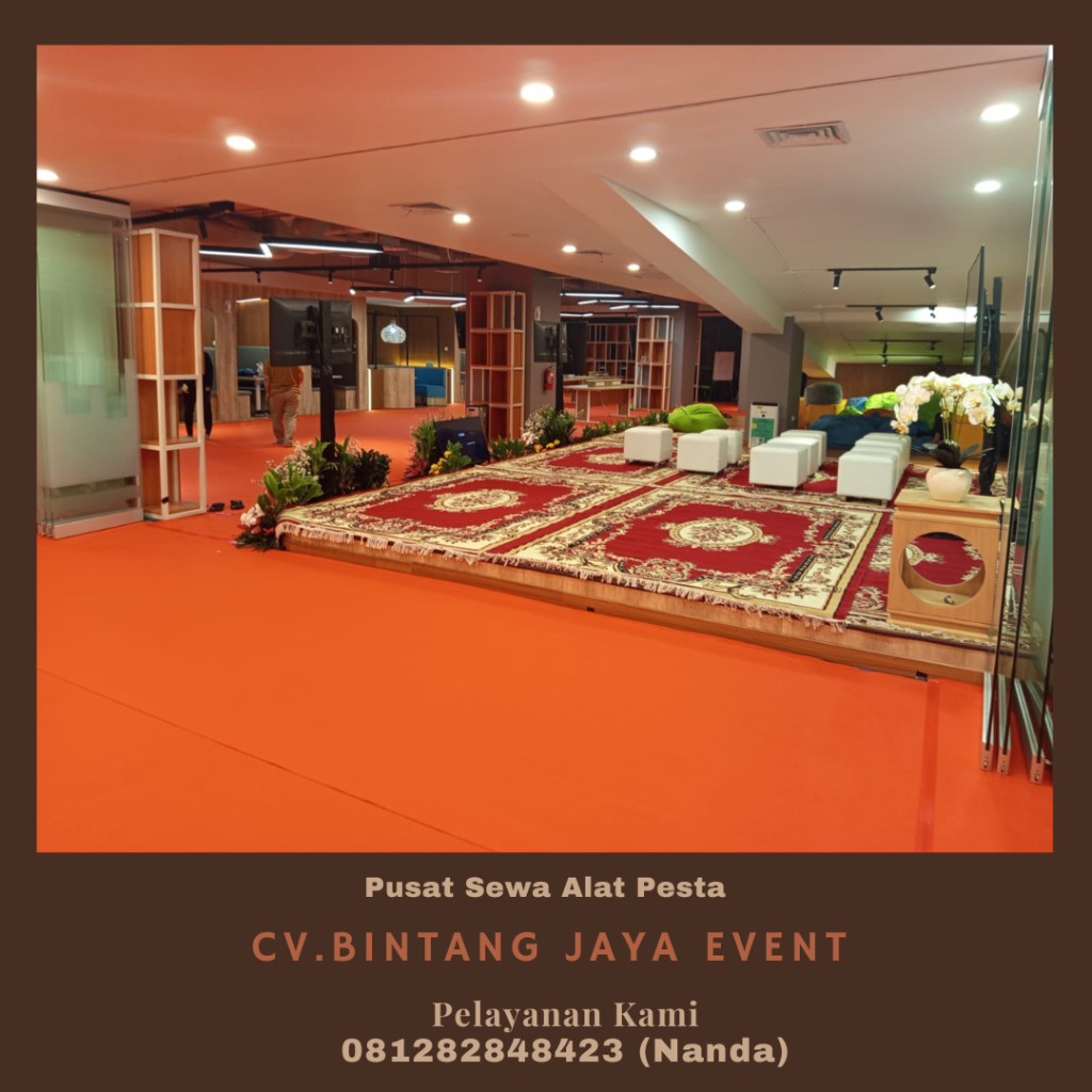 Sewa Karpet Dan Puff Kotak Event Bappenas Jakarta