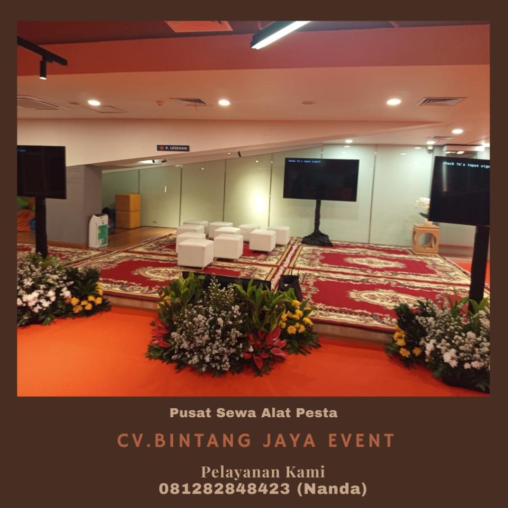 Sewa Karpet Dan Puff Kotak Event Bappenas Jakarta