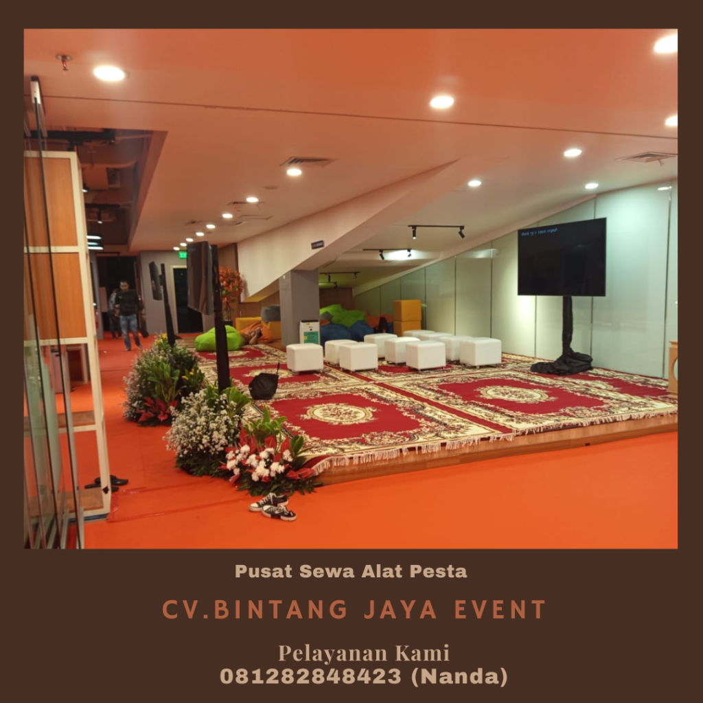 Sewa Karpet Dan Puff Kotak Event Bappenas Jakarta