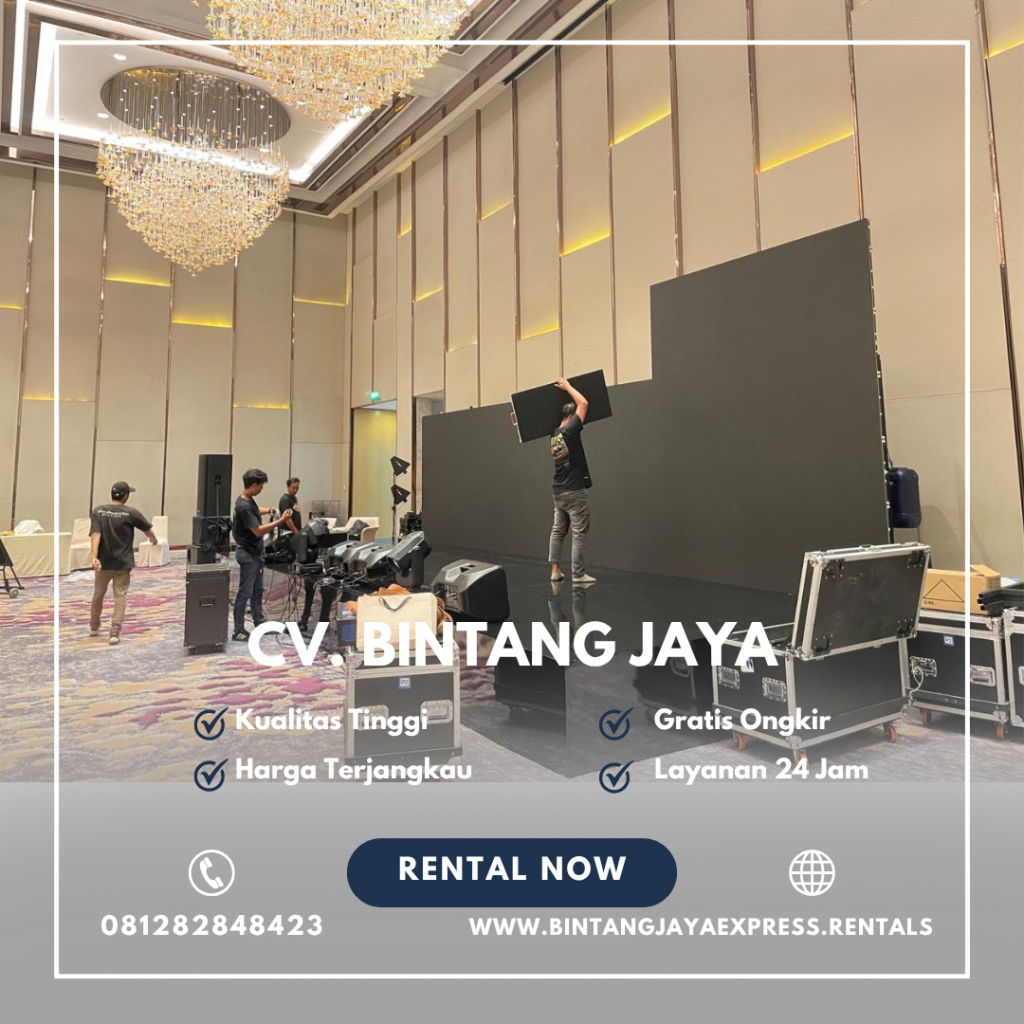 Jasa Sewa Panggung Bahan Melaminto Hitam Elegan Kuningan Jakarta