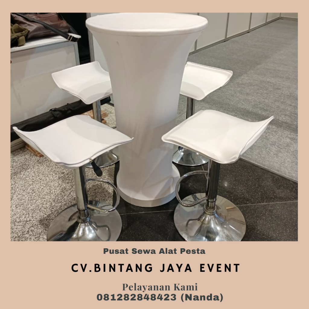 Sewa Kursi Barstool Meja Bar Kaca Jakarta
