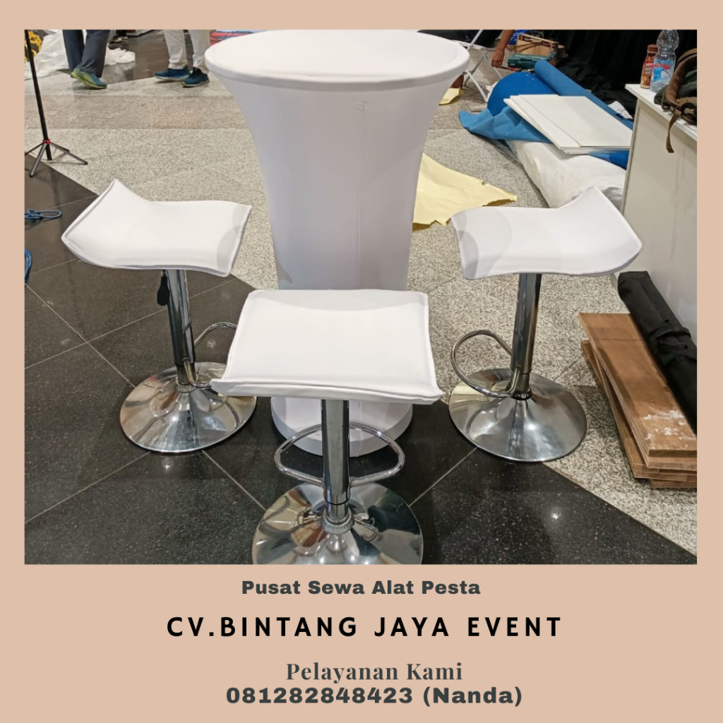 Sewa Kursi Barstool Meja Bar Kaca Jakarta