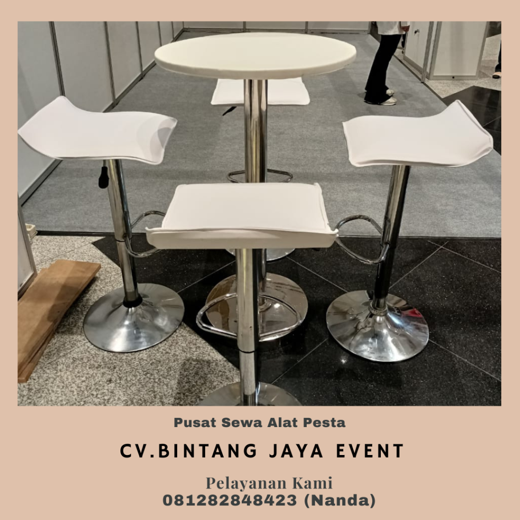 Sewa Kursi Barstool Meja Bar Kaca Jakarta