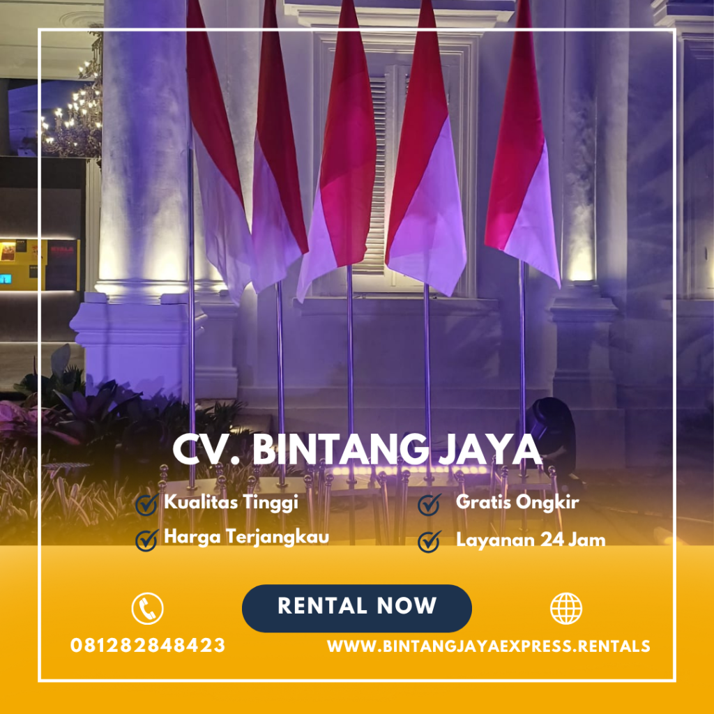 Sewa Tiang Bendera Stainless Dan Kayu VIP Bogor