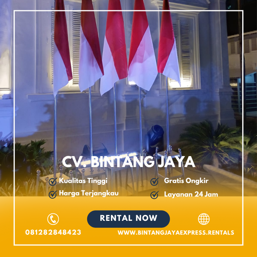Sewa Tiang Bendera Stainless Dan Kayu VIP Bogor