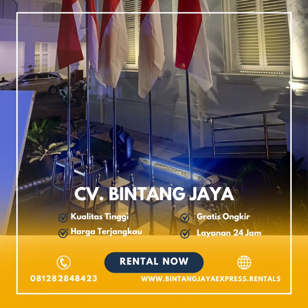 Sewa Tiang Bendera Stainless Dan Kayu VIP Bogor