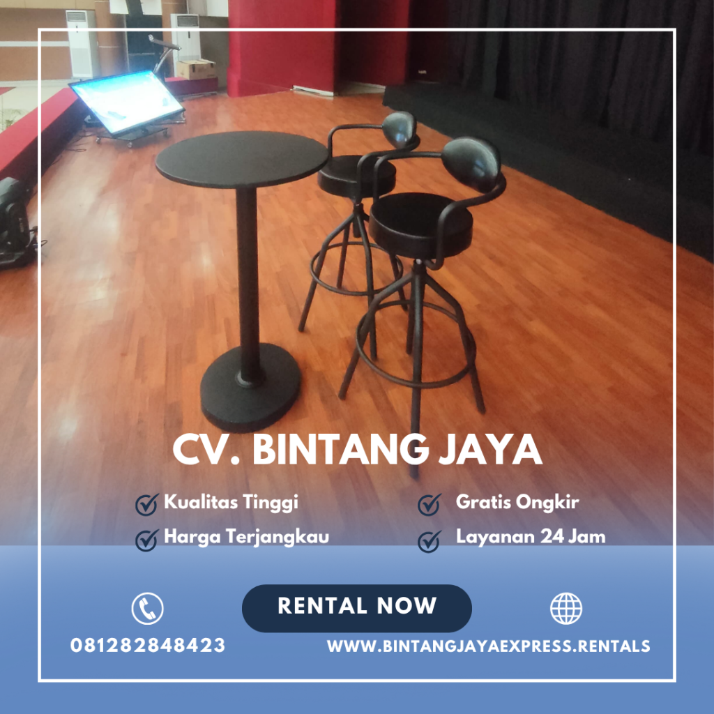 Sewa Barstool Set Meja Dan Kursi Bar Kotak Senderan Jakarta