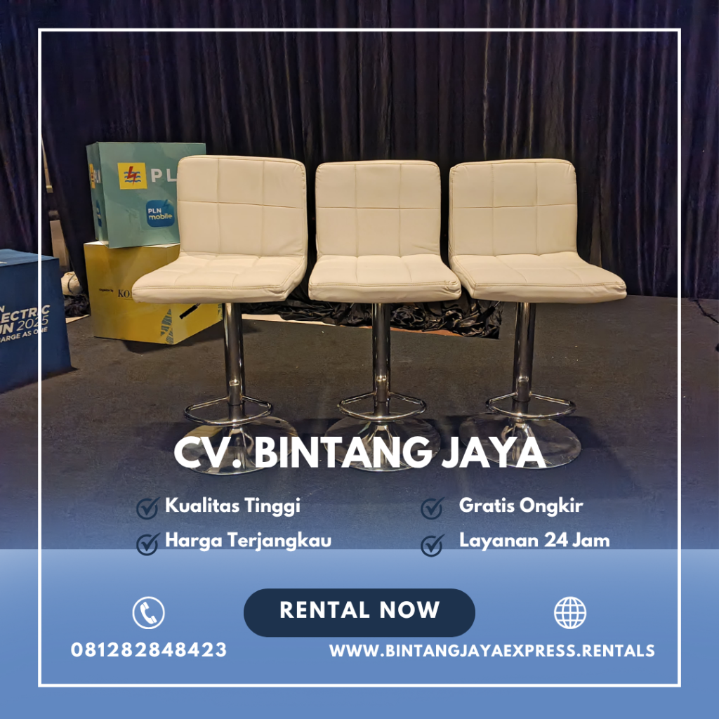 Sewa Barstool Set Meja Dan Kursi Bar Kotak Senderan Jakarta