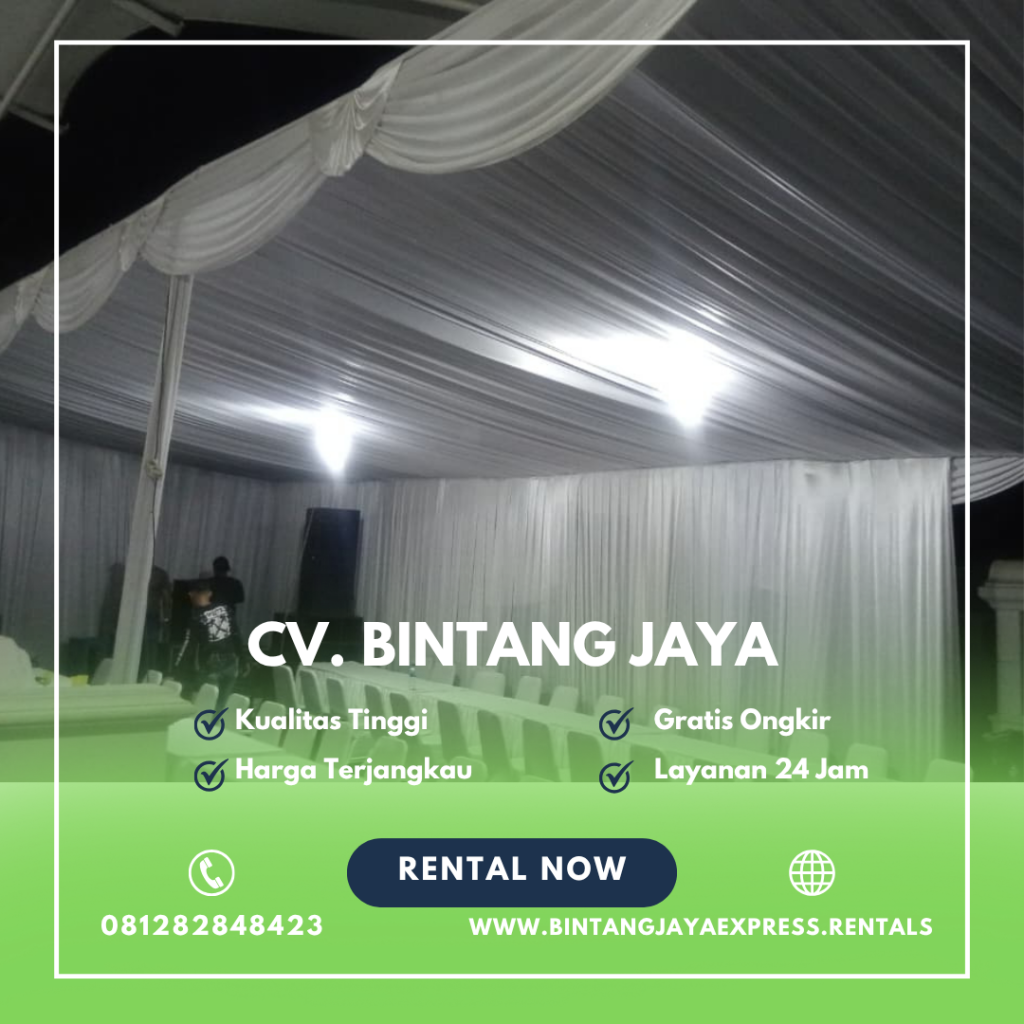 Sewa Tenda Serut Putih,Panggung,Meja Kursi Jakarta