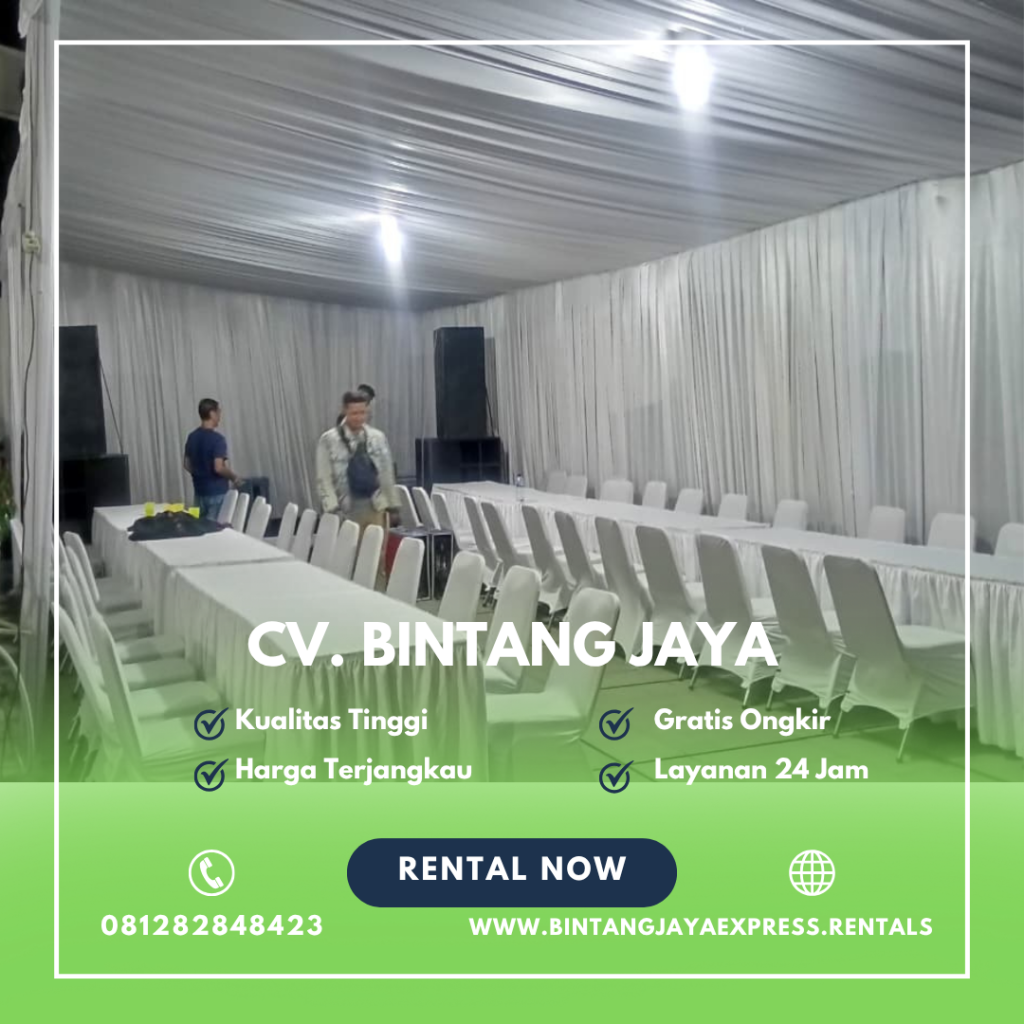 Sewa Tenda Serut Putih,Panggung,Meja Kursi Jakarta