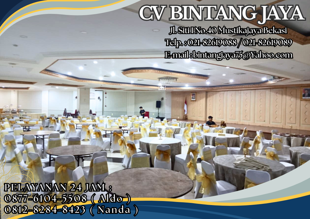 Jasa Sewa Round Table Kursi Cover Event Kemenpora Jakarta