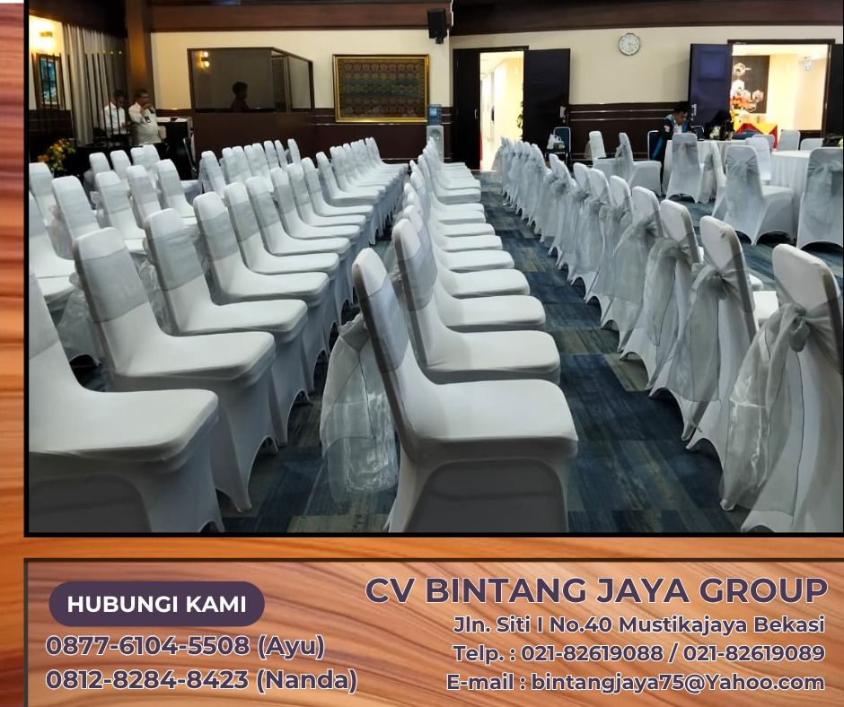 Sewa Round Table Dan Kursi Cover Putih Bersih Event PPATK Jakarta