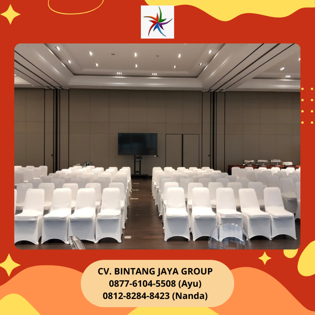 Rental Kursi Futura Cover Putih Bersih Jakarta Selatan