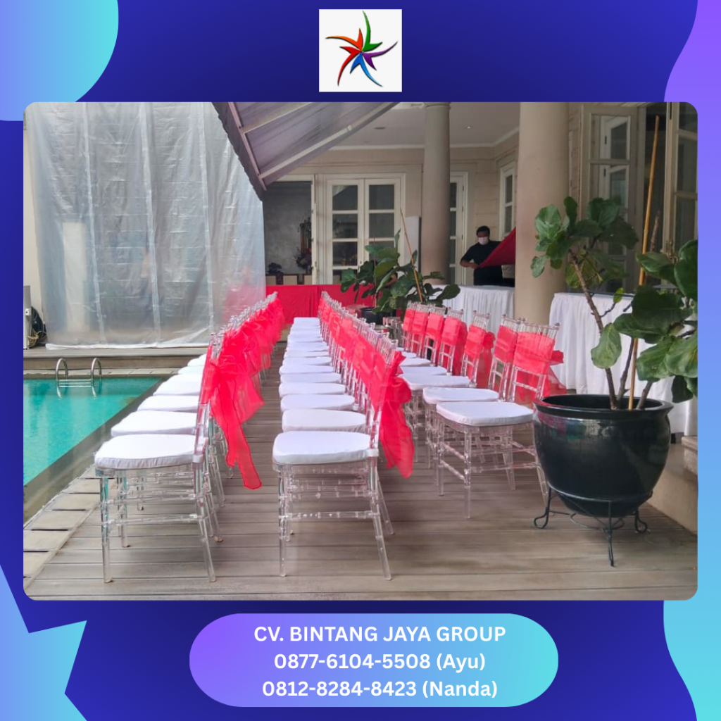 Rental Kursi Tiffany Acrylic Simprug Garden Senayan Jakarta
