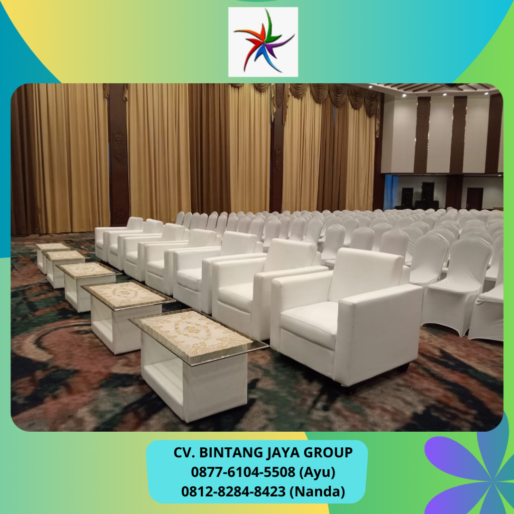 Rental Sofa Putih Kotak Minimalis Area Depok