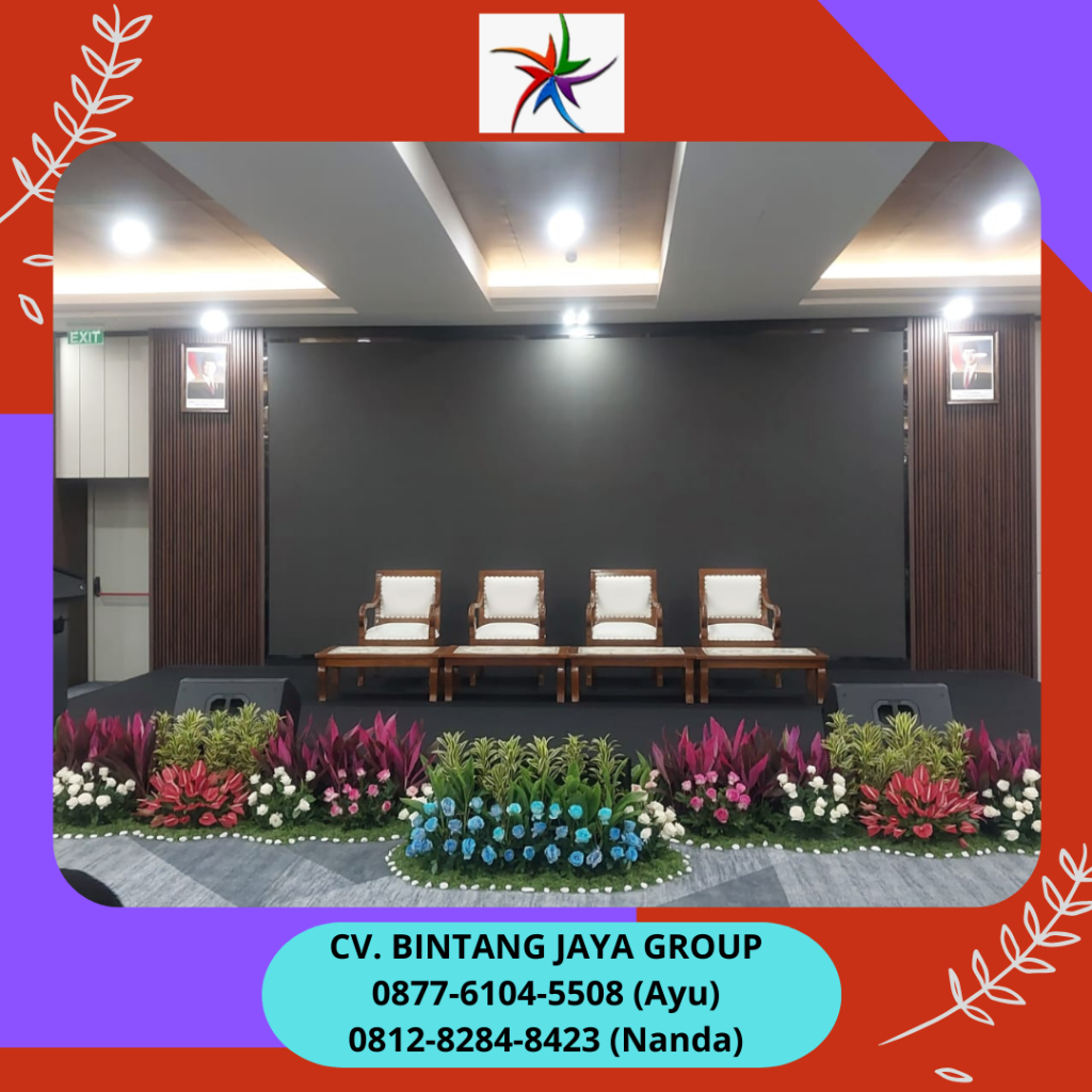 Sewa Kursi Kayu VIP,Panggung,Mini Garden,Meja Area Bekasi