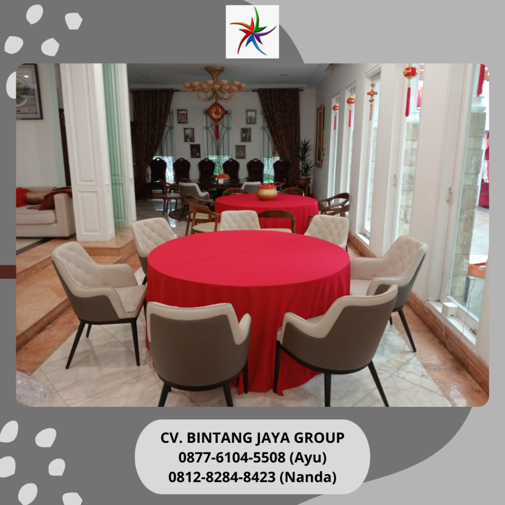 Sewa Round Table Dan Kursi Event Stainless Plaza Jamsostek Jakarta