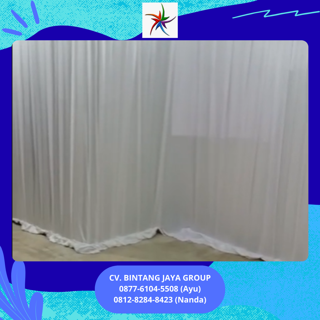 Sewa Tenda Event Bukber, Dekorasi Serut Kain Putih Jakarta