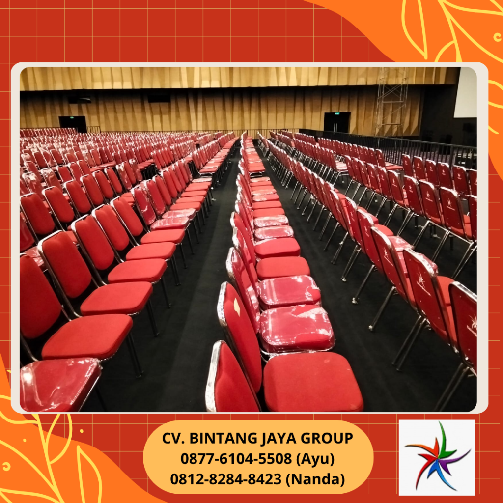 Rental Kursi Futura Polos Warna Merah Jakarta Selatan