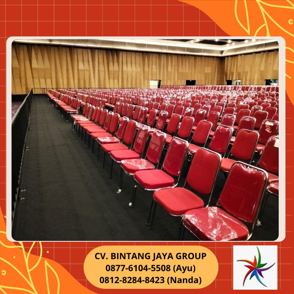 Rental Kursi Futura Polos Warna Merah Jakarta Selatan