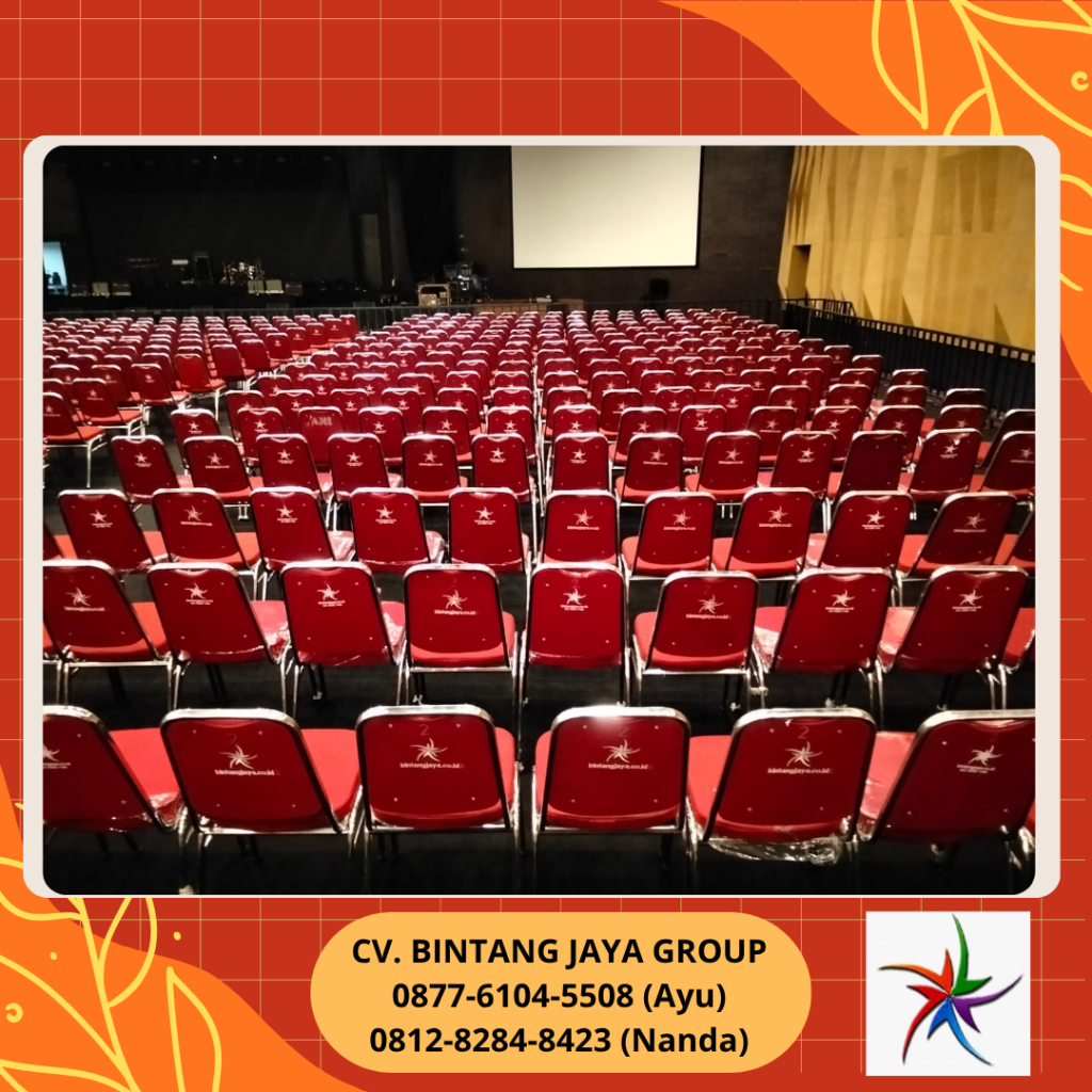 Rental Kursi Futura Polos Warna Merah Jakarta Selatan