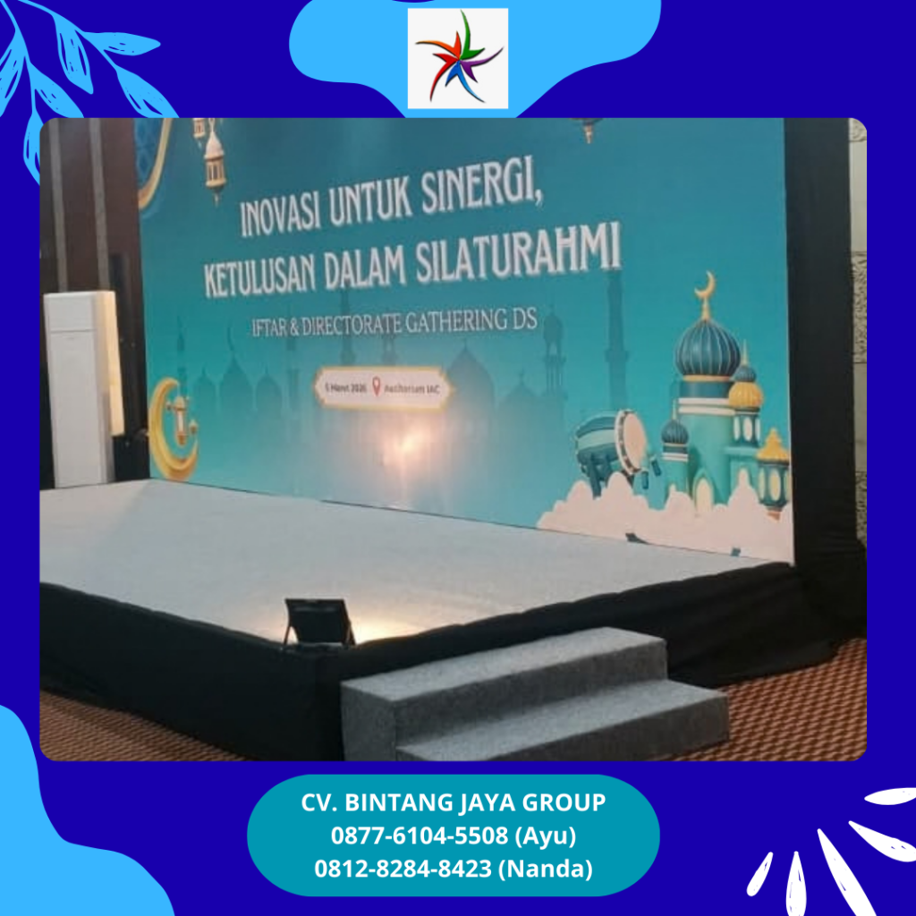 Rental Panggung Dan Karpet Buana, Backdrop, Anak Tangga, Lampu Sorot Jakarta