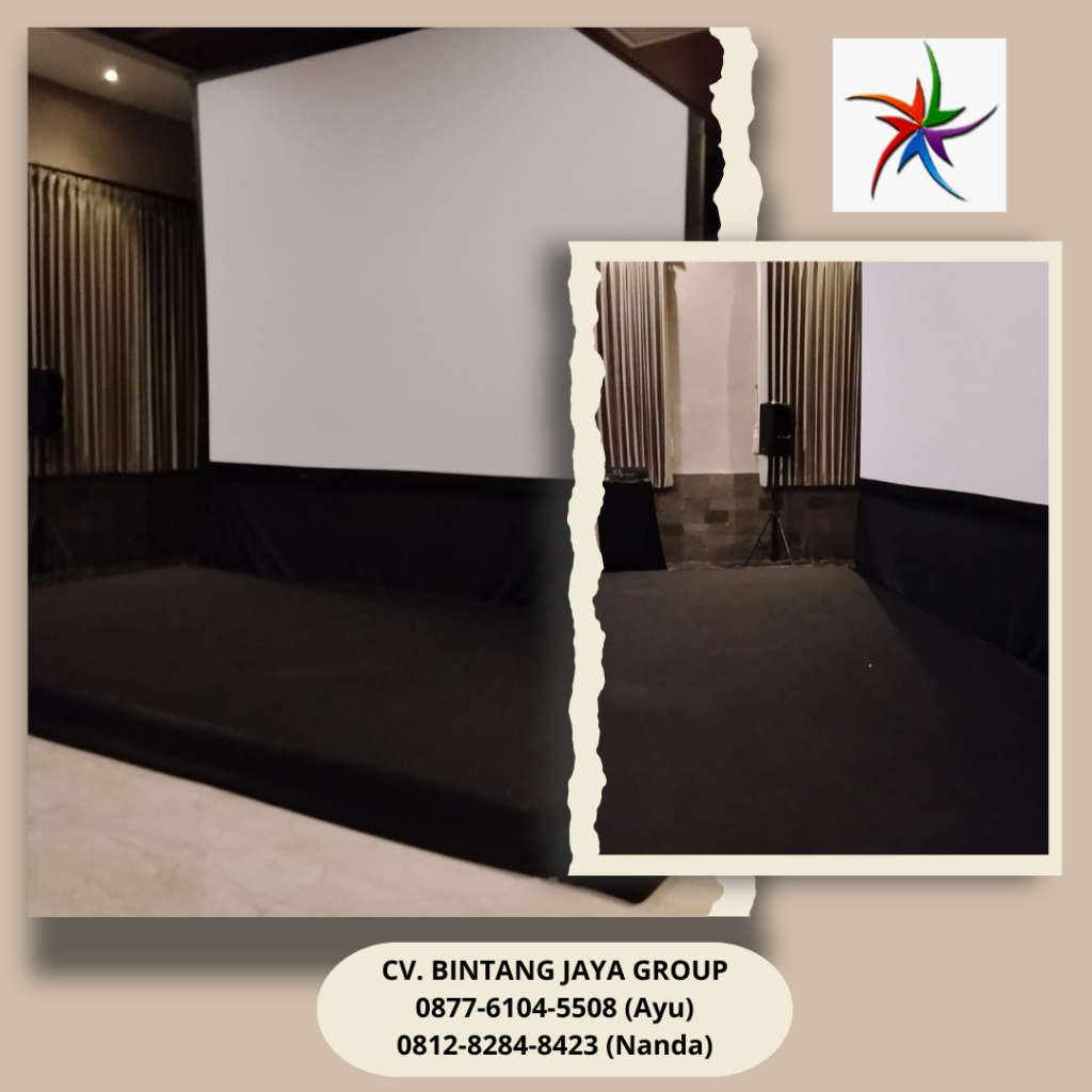 Rental Panggung Karpet Hitam Lokasi Gedung Tribrata Jakarta