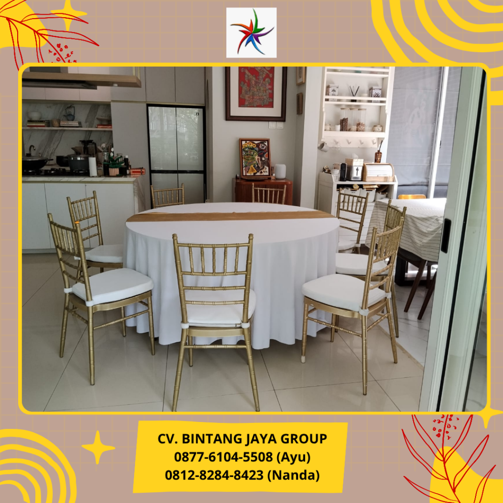 Rental Roundtable Dan Kursi Tiffany Bekasi