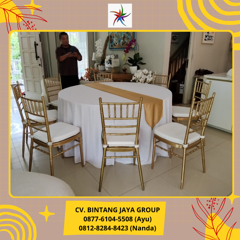 Rental Roundtable Dan Kursi Tiffany Bekasi