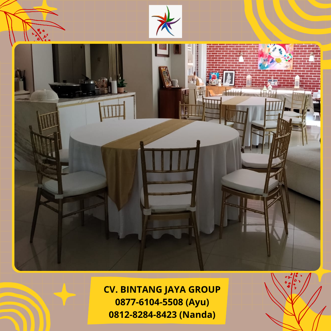 Rental Roundtable Dan Kursi Tiffany Bekasi