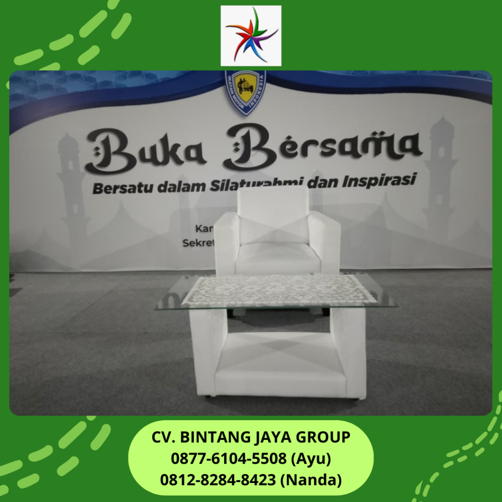 Rental Sofa Single Meja VIP Kaca Dan Karpet Sajadah Jakarta Pusat
