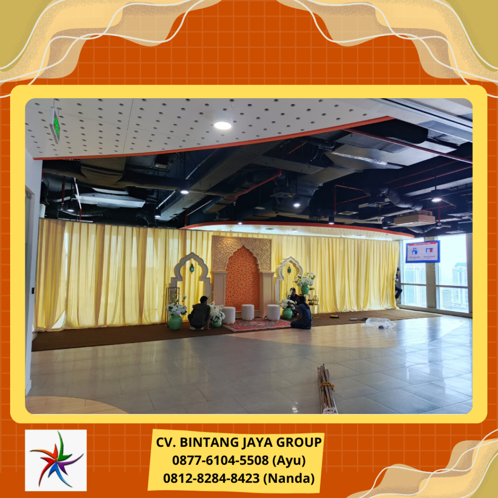 Rental Tirai Warna Cream Jakarta