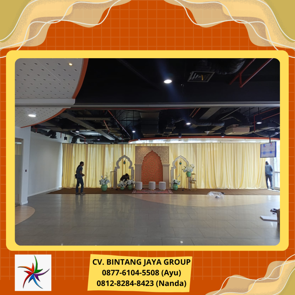 Rental Tirai Warna Cream Jakarta