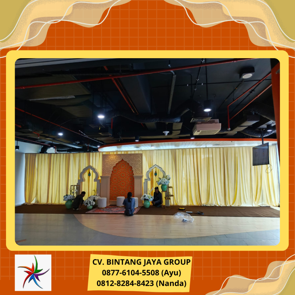 Rental Tirai Warna Cream Jakarta