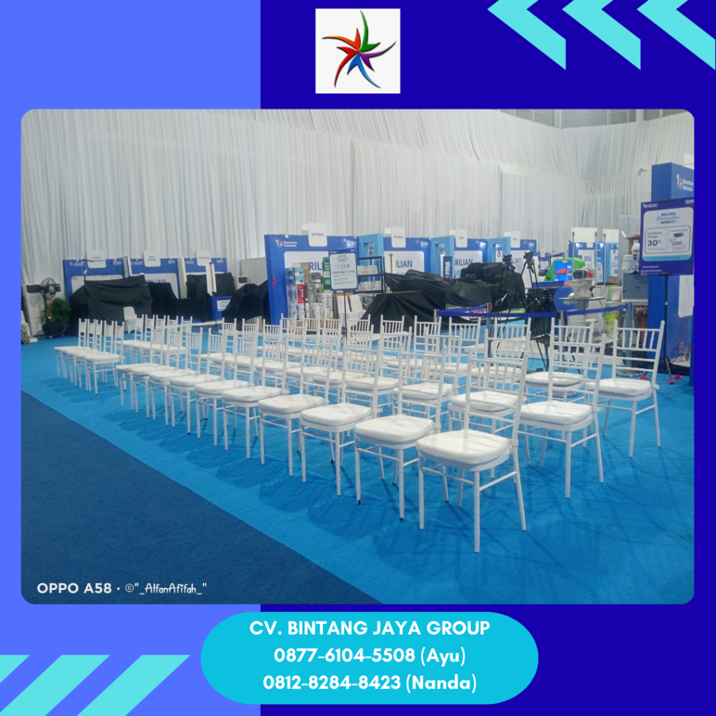 Sewa Kursi VIP Tiffany Dan Barstool Putih Jakarta