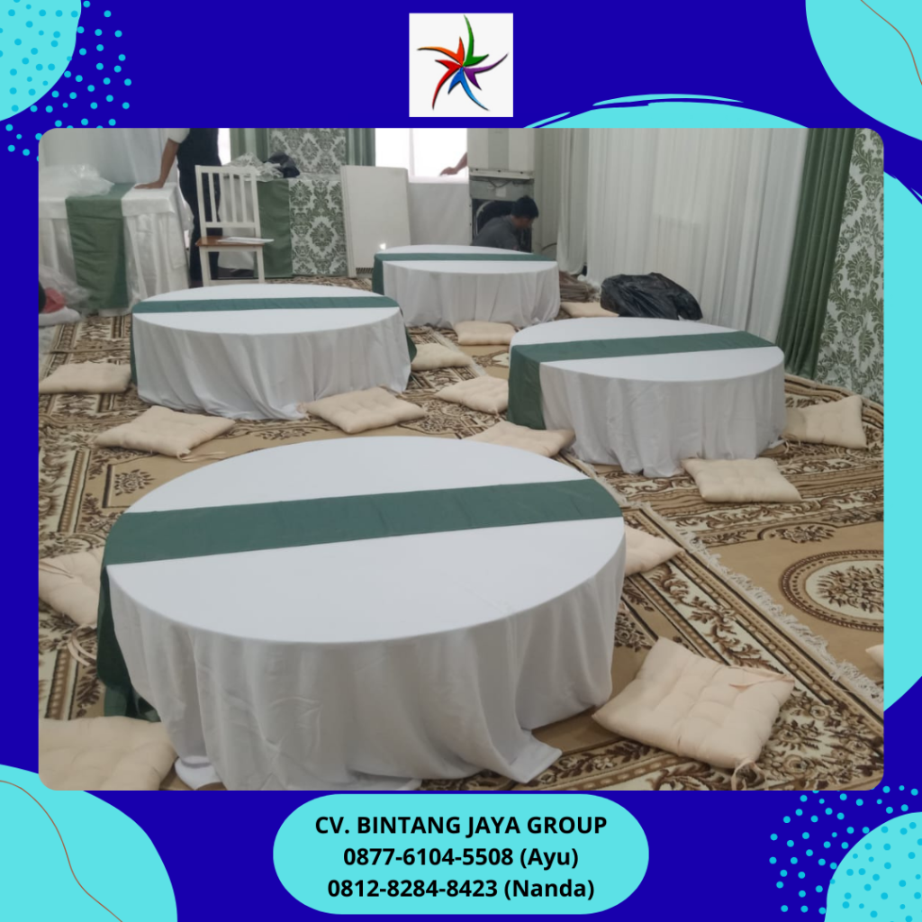 Sewa Round Table Lesehan,Karpet Permadani Cokelat Pasar Minggu Jakarta