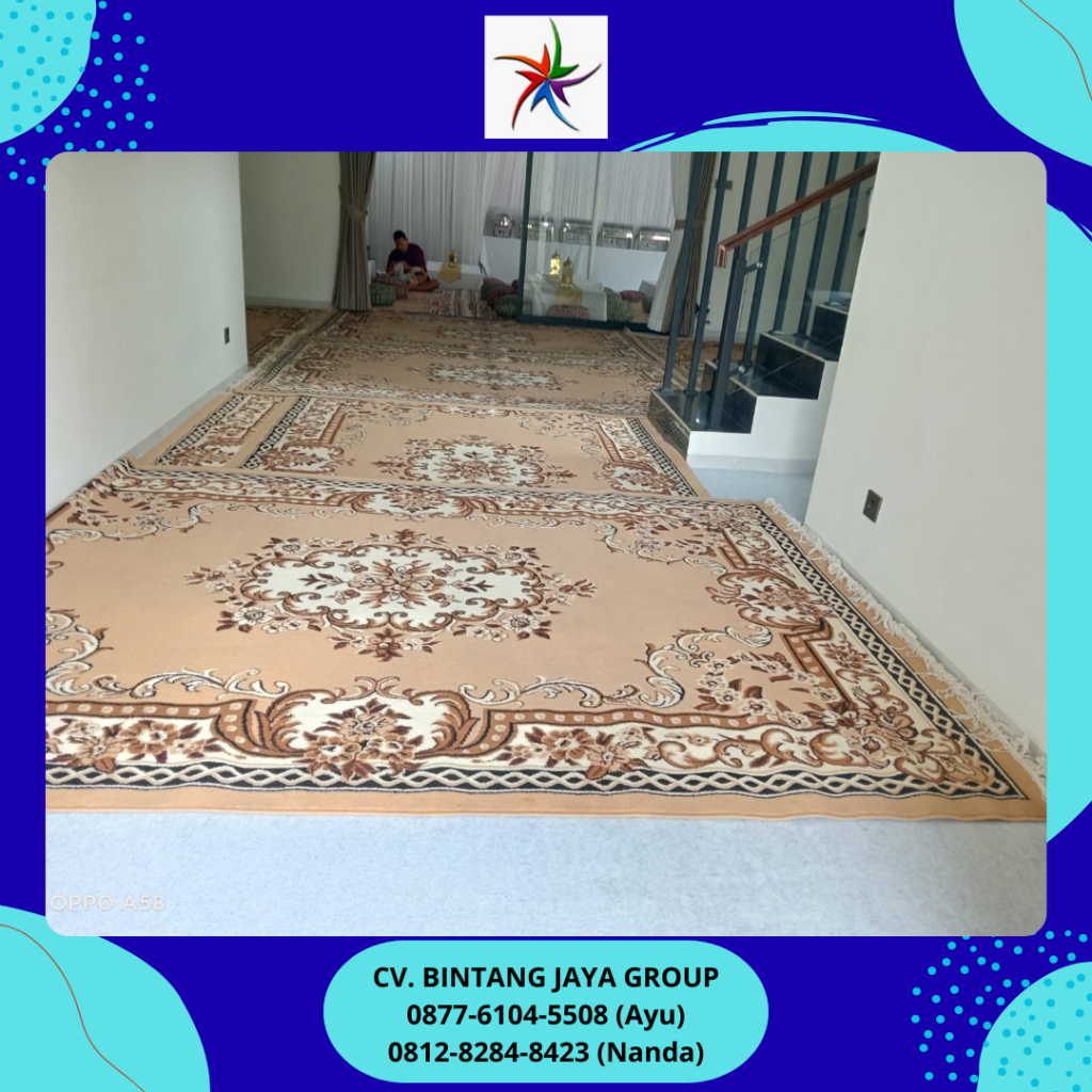 Sewa Round Table Lesehan,Karpet Permadani Cokelat Pasar Minggu Jakarta