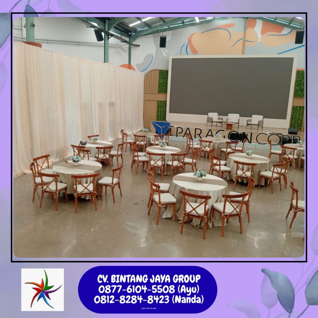 Jasa Sewa kursi silang Atau Crossback chairs Area Jakarta