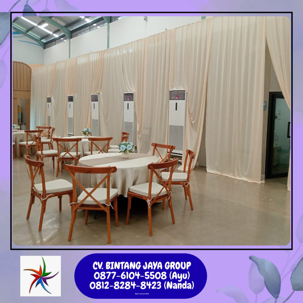 Jasa Sewa kursi silang Atau Crossback chairs Area Jakarta