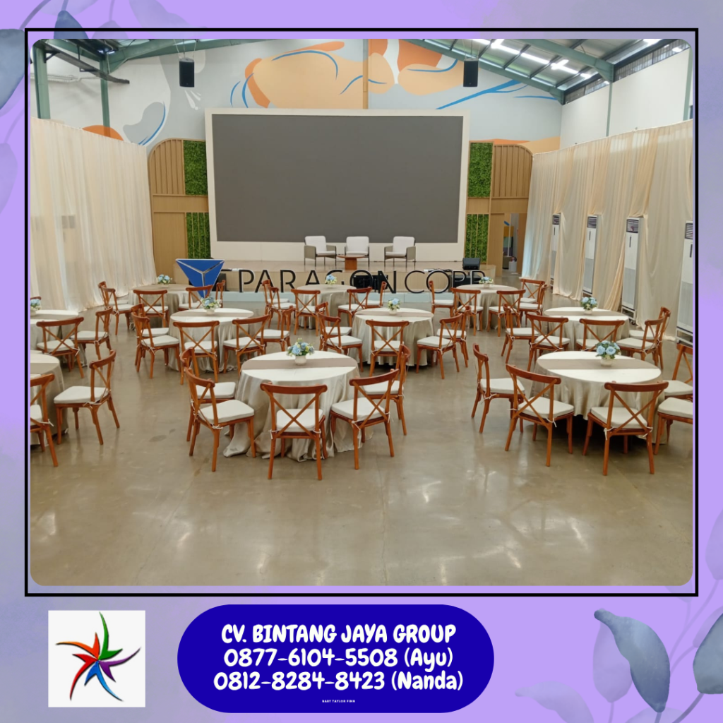 Jasa Sewa kursi silang Atau Crossback chairs Area Jakarta