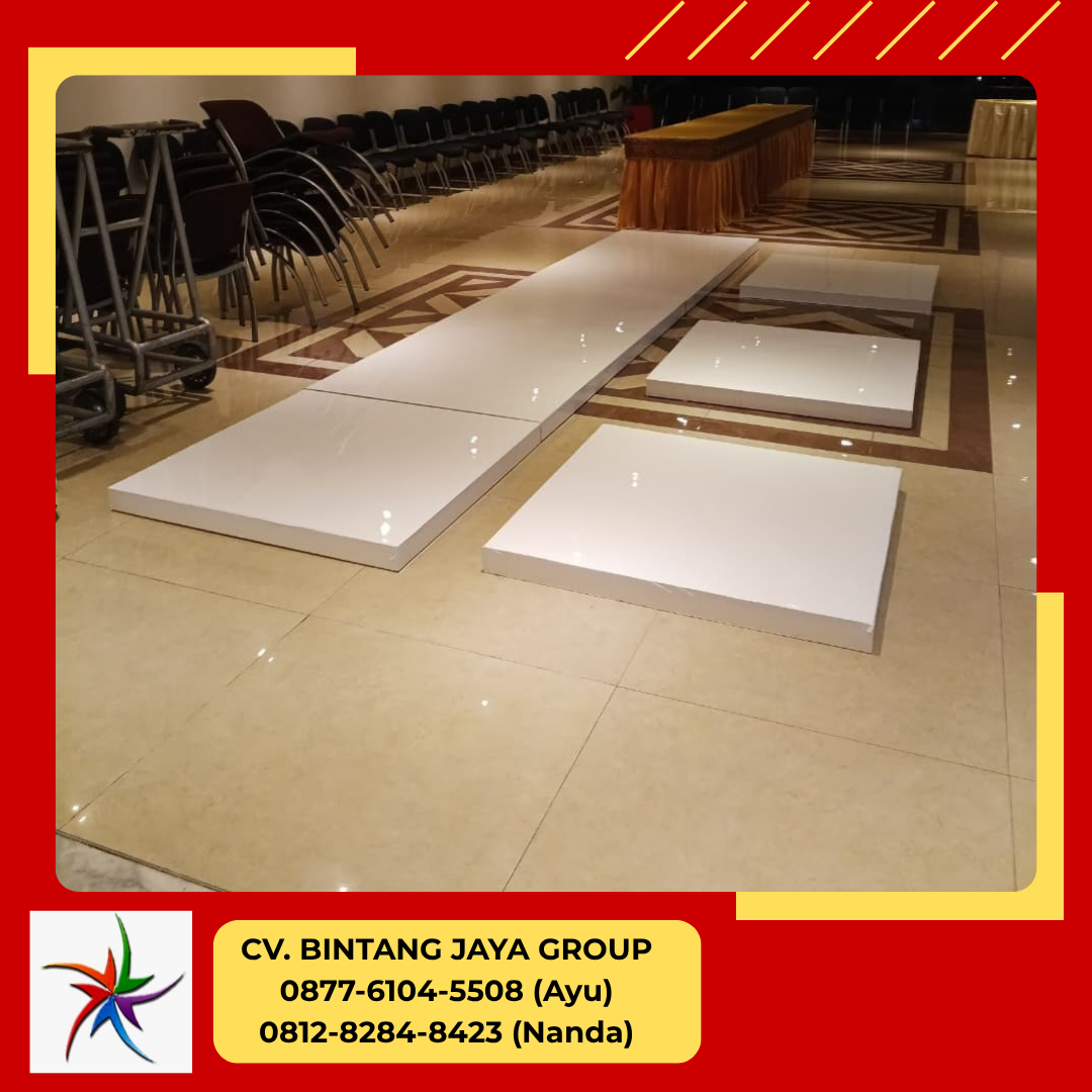 Rental Flooring Melaminto Warna Putih Jakarta Utara