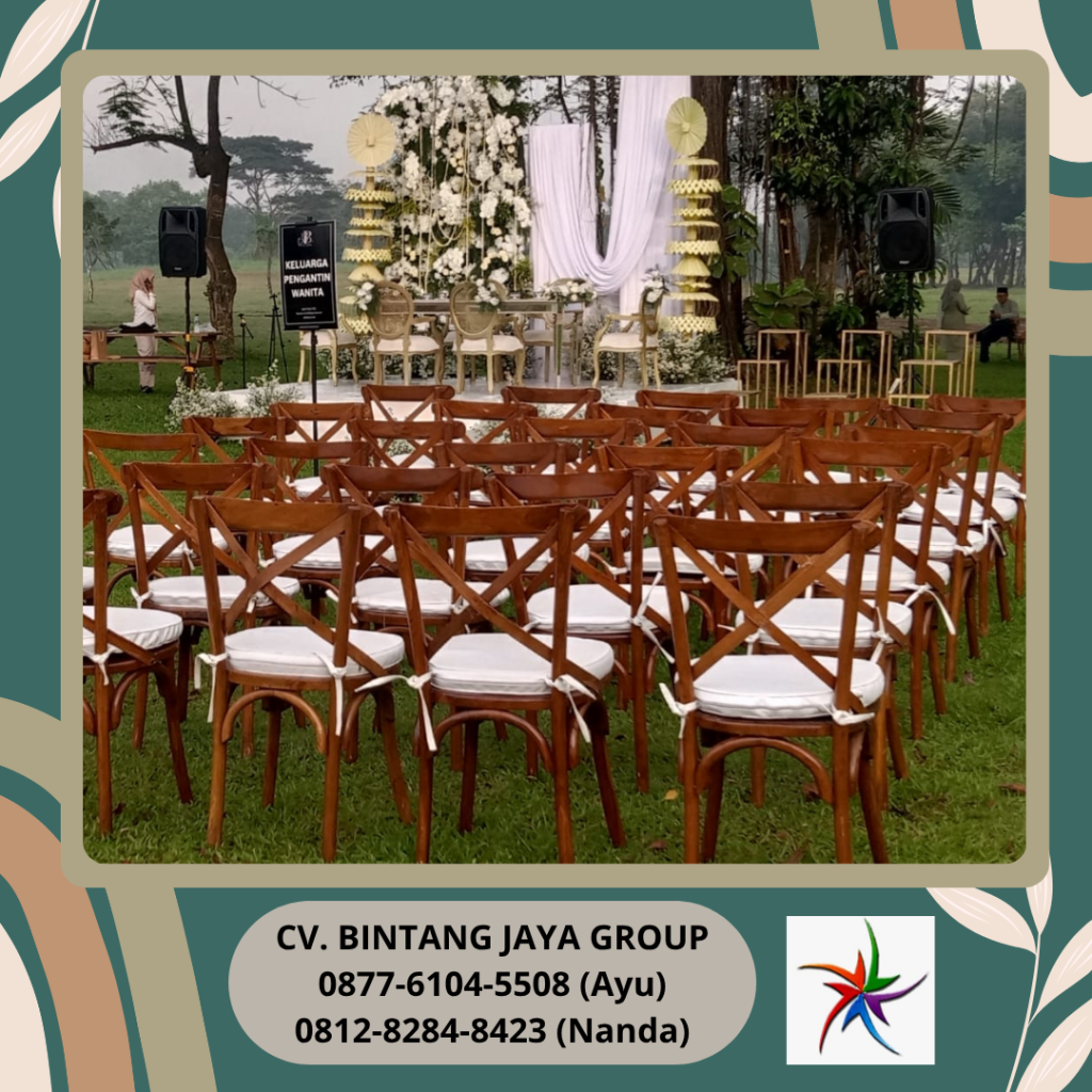 Rental Kursi Silang Crossback Area Depok