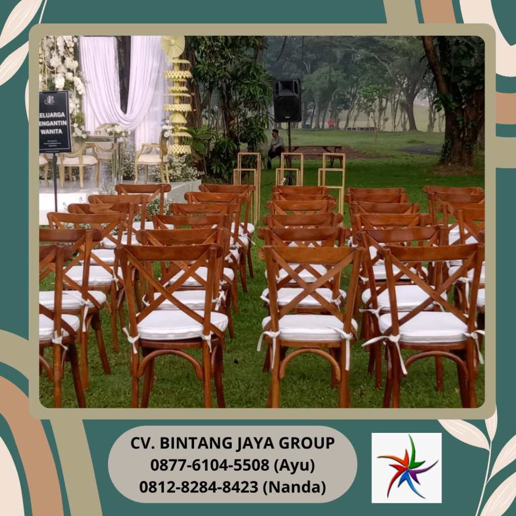 Rental Kursi Silang Crossback Area Depok